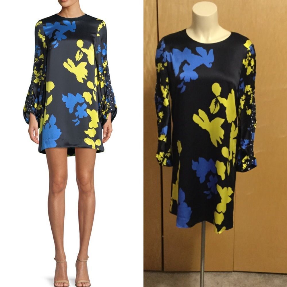 Tanya Taylor Florence Camo Printed Silk Mi… - Picture 2 of 9